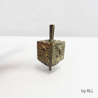 Brass Jerusalem Wall Dreidel,gift boxed