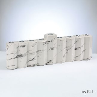 Hexagons" Hand Painted Ceramic Menorah